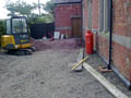 Clearing area for new slabs